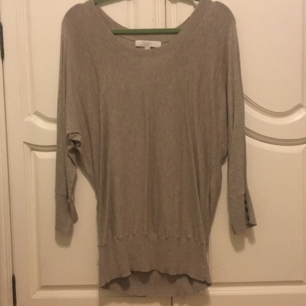 Cream/brown sweater from loft